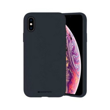 iPhone XS Compatible Case Cover With Premium Silicon - Navy